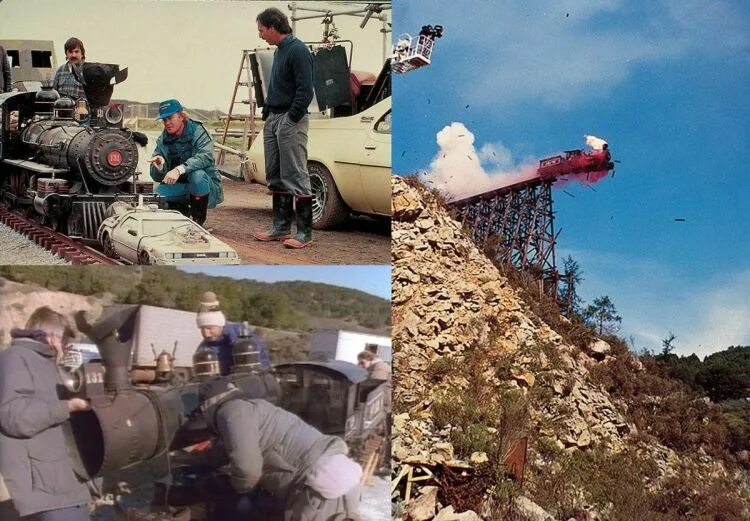 Роберт земекис назад в будущее. Роберт земекис на съемках назад в будущее 1. Съемки назад в будущее 3 поезд. Назад в будущее 2 съемки. Назад в будущее 2 кадры со съемок.