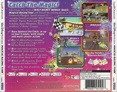 Walt disney world quest magical racing tour