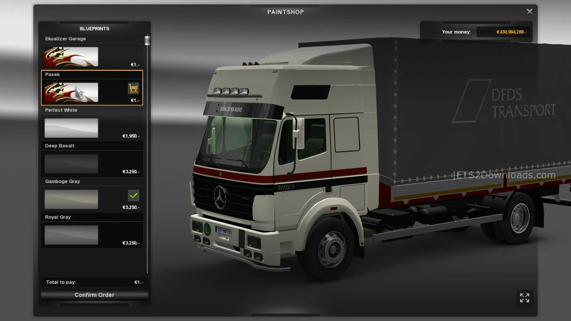 Моды на легковые машины в етс 2. Mercedes Benz ETS 2.