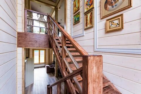 Лестница из бруса