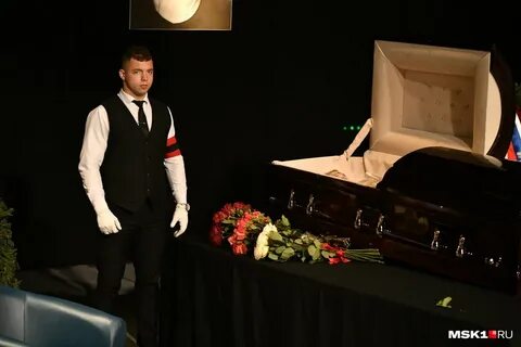 The funeral features an open casket, despite her dying in... 