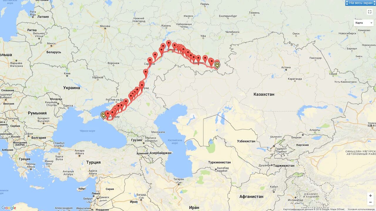 Краснодар екатеринбург на машине. Путь поезда Екатеринбург Анапа на карте. Маршрут поезда Екатеринбург Анапа на карте. Маршрут железной дороги Екатеринбург Новороссийск. Поезд Екатеринбург Анапа маршрут.