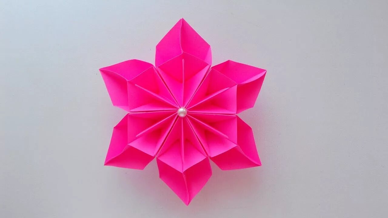 Оригами. Оригами цветочек. Красивые цветы оригами. Объемные цветы оригами. Поделка оригами цветы