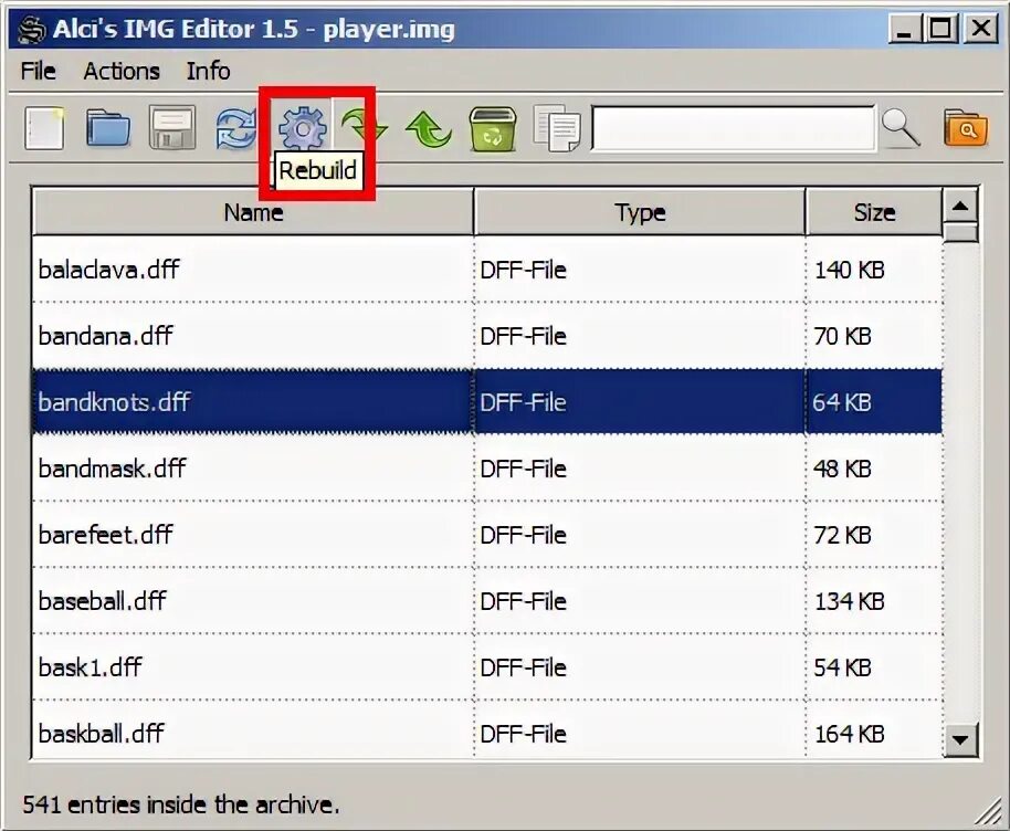 Infinity item editor