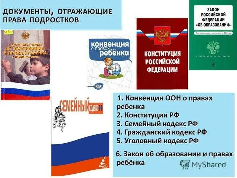 Конституция рф несовершеннолетних