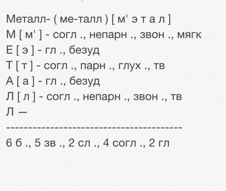 Анализ слова пчелы