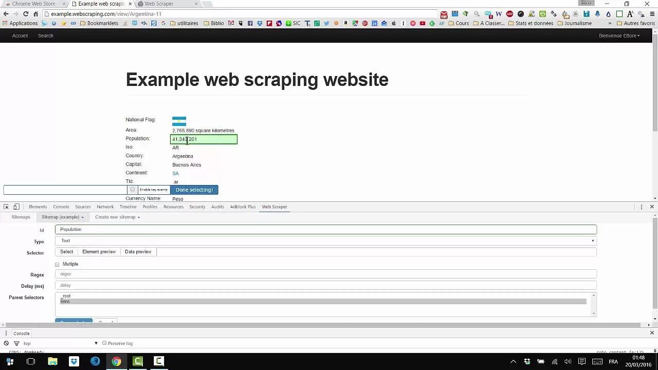 Webscraper
