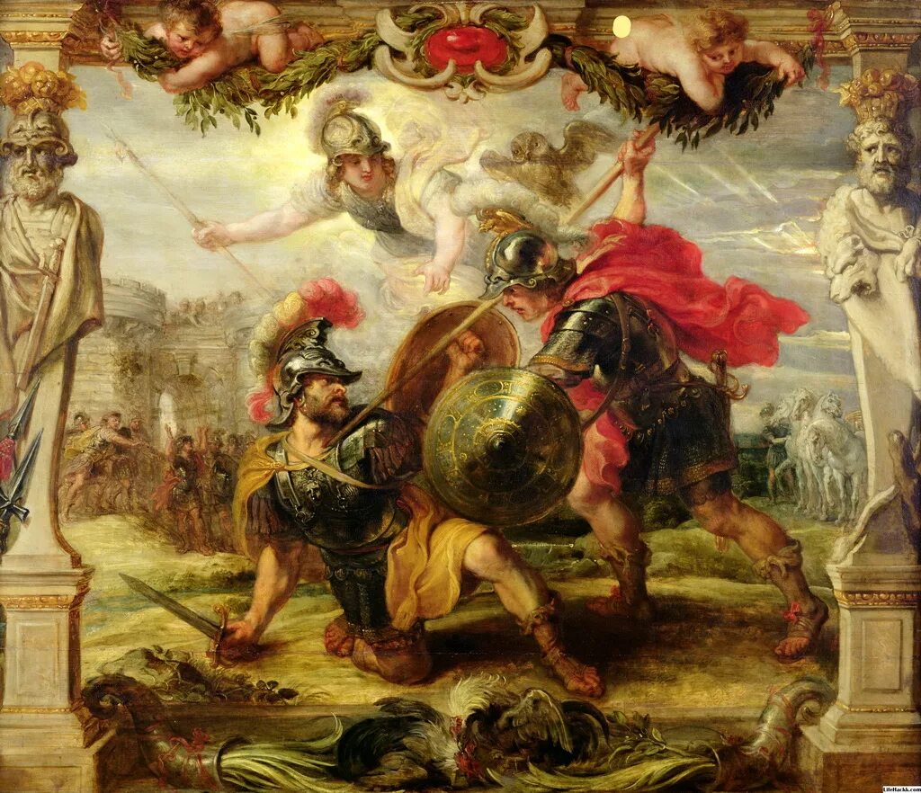 Назови героя трои. Питер Пауль Рубенс смерть Ахиллеса (1630–1635 гг. институт Курто, Лондон).