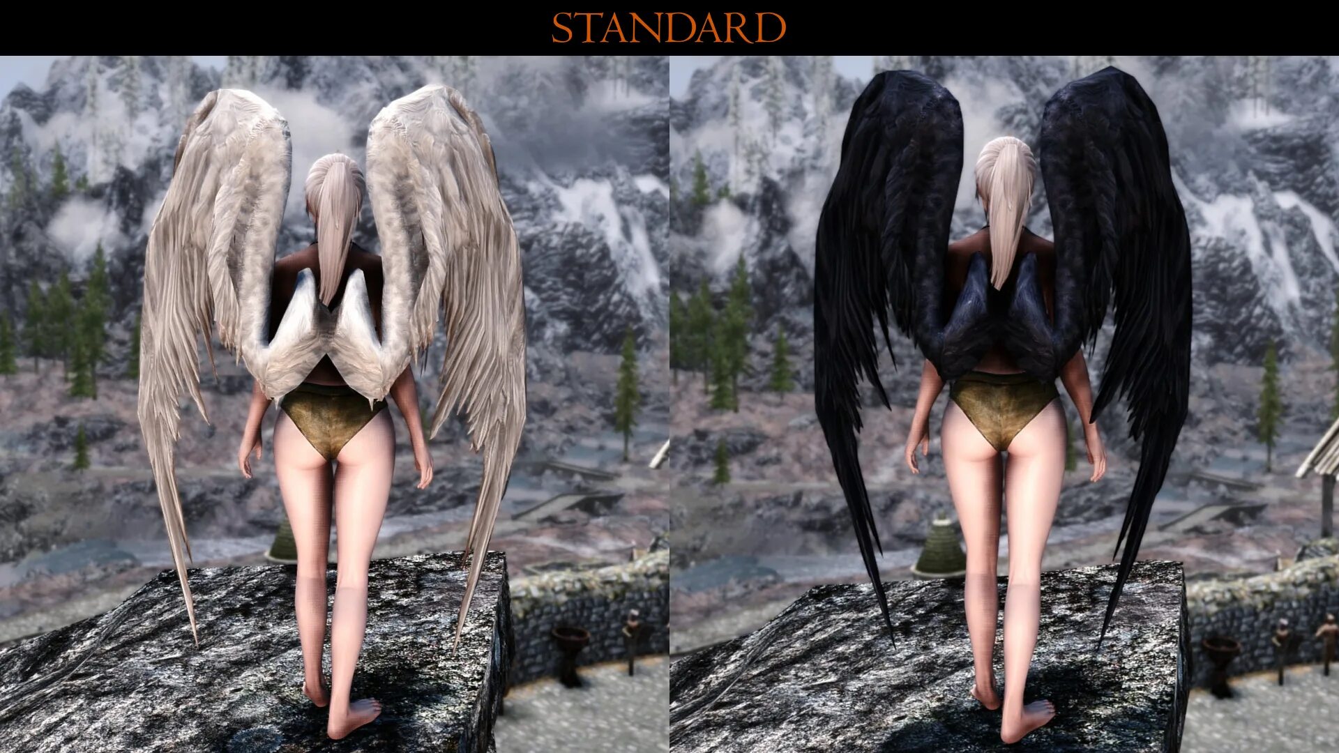 Скайрим мод на анимации le. Skyrim Mod Wings. Крылья скайрим. Скайрим мод Крылья. Скайрим мод Крылья демона.