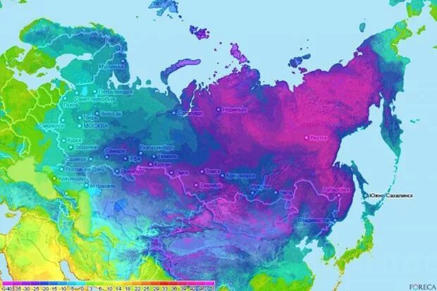 Схожие по климату регионы России. Огромные Размеры территории.