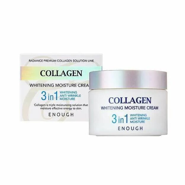 Увлажняющий крем enough collagen. Enough Collagen 3in1 Whitening Moisture Cream 50ml. Крем Collagen Whitening Moisture Cream 3 in 1. Осветляющий крем с коллагеном enough Collagen 3 в1 50мл. Enough увлажняющий крем с коллагеном Collagen Cream 50мл.