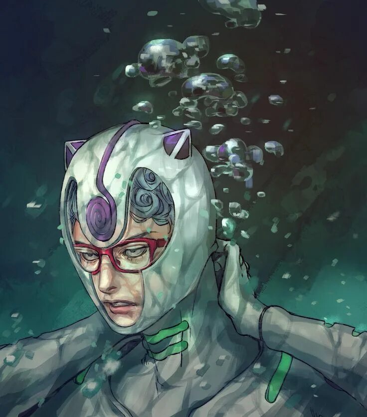 Jojo cubed. Гьяччо jojo. ghiaccio джоджо. гьяччо джоджо арт. гьяччо джоджо скрины.