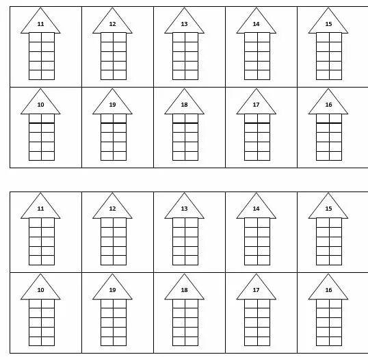 5 16 15 12 11. Состав числа 20 домики. Состав чисел до 10 (домики от 2 до 10). Состав числа от 1 до 10 домики. Математические домики состав числа.