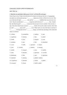 Language test a