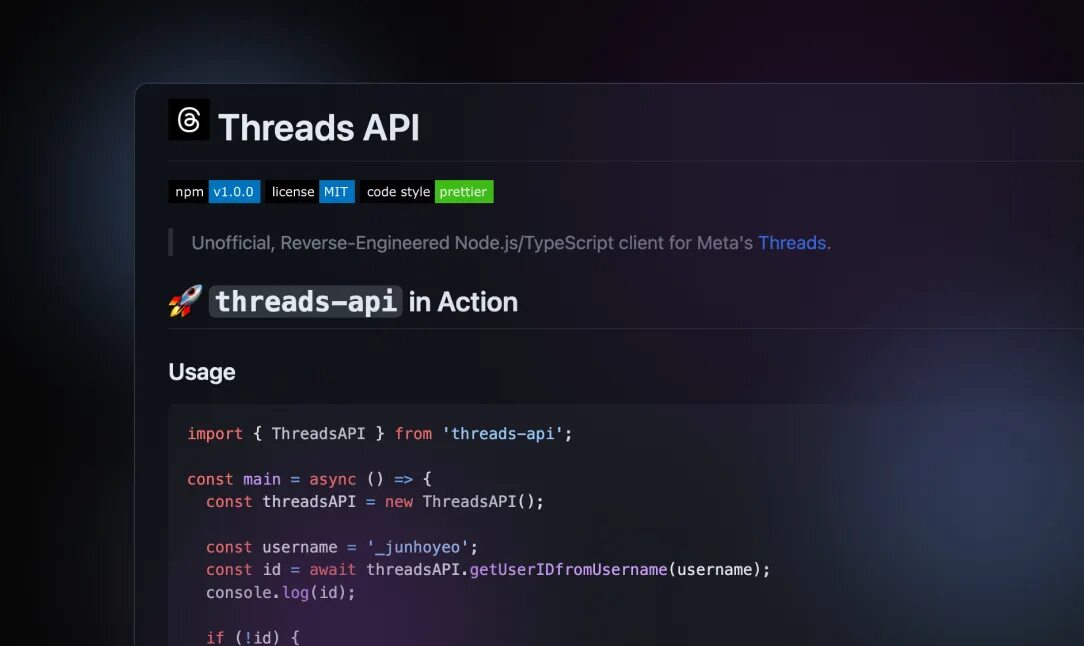 Api ping. Threads meta.