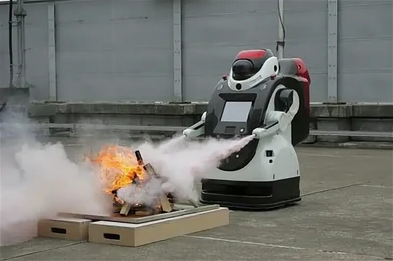 Роботы для обеспечения безопасности. Пожарный робот. Роботы пожаротушения. Роботы в системе безопасности.