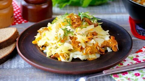 Капуста с лисичками рецепт