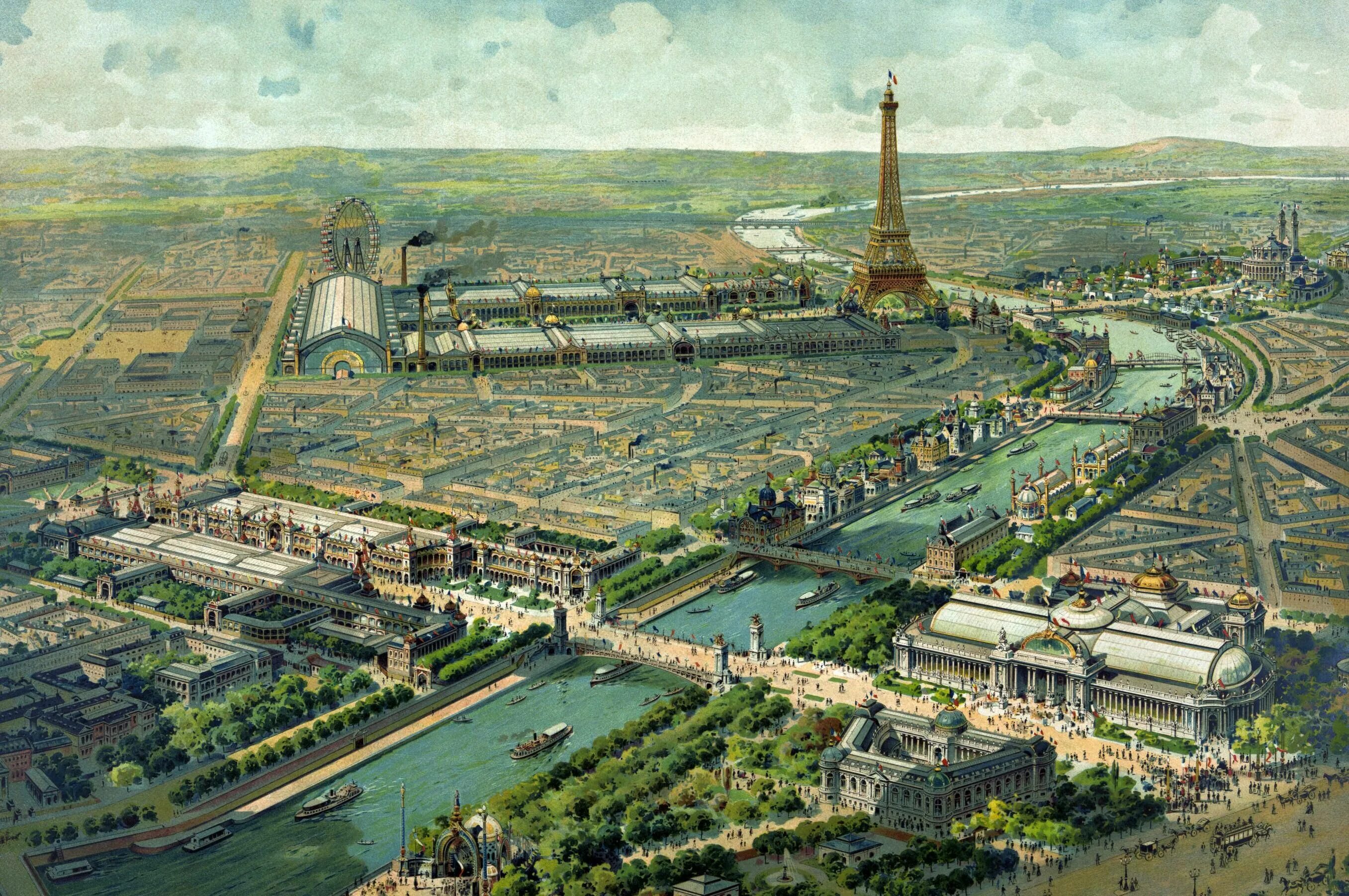 Exposition universelle – Париж (1900). Всемирная выставка 1900 года в Париже. Всемирная выставка 1889 года в Париже Эйфелева башня. Дворец Трокадеро 1878 Париж.