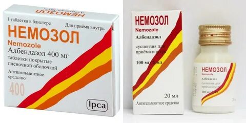 Как принимать немозол взрослым для лечения