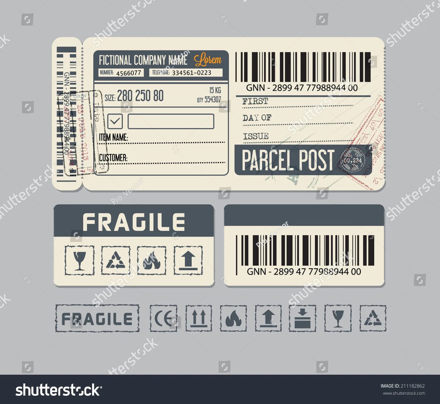 Labeled post