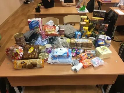 Гуманитарный сбор в школе