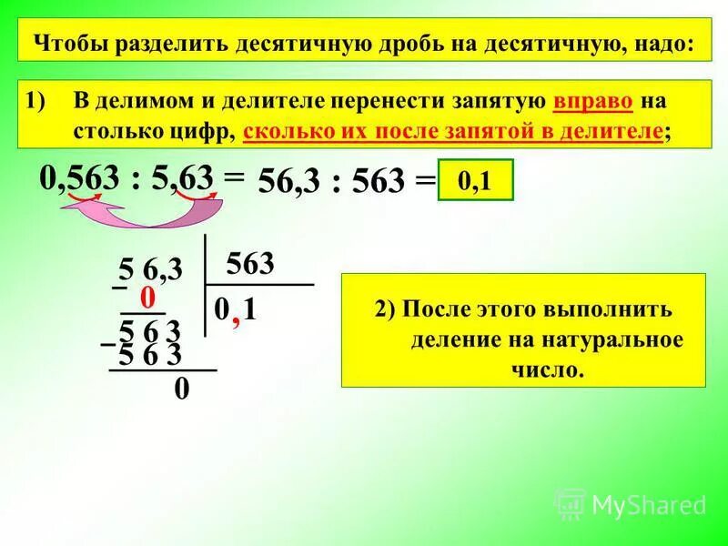 2 поделить на 0 5. Как делить дробь на десятичную дробь. Правила деления деления десятичных дробей. Как разделить десятичную дробь на десятичную. Деление двух дробей дробью.