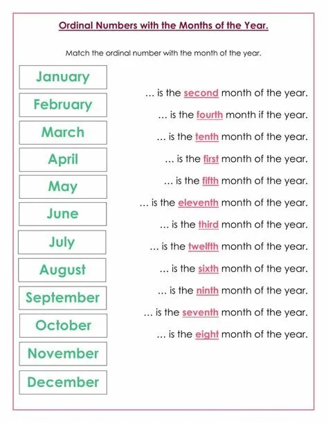 Time date numbers. Ordinal Numerals Worksheets. Порядковые числительные в английском языке Worksheets. Ординал Намберс. Ordinal numbers таблица.