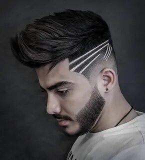 17 Unique Haircut Designs for Men Listras No Cabelo Masculino, Risco No Cab...