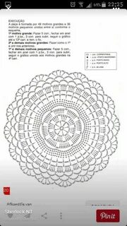 Коврик вязанный крючком схема