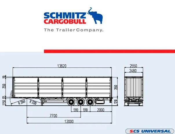 Чертеж полуприцепа Schmitz sko24. Габариты полуприцепа Шмитц s01. Погрузочная высота полуприцепа Шмитц. Габариты прицепа Шмитц еврофура.