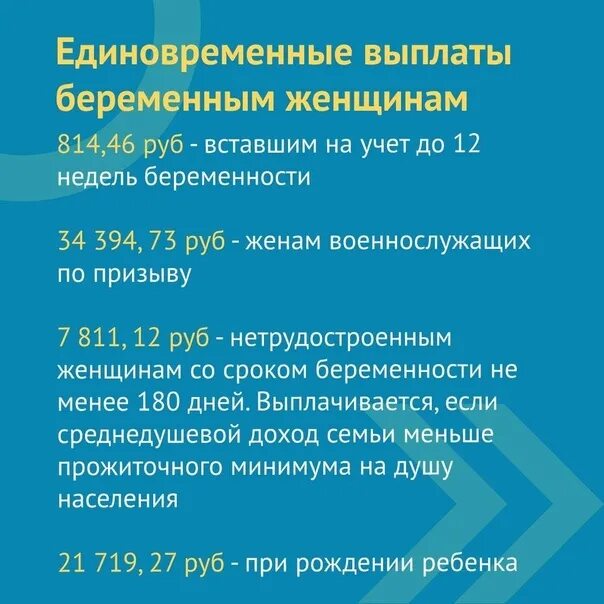 Пособия положенные беременным в 2024 году