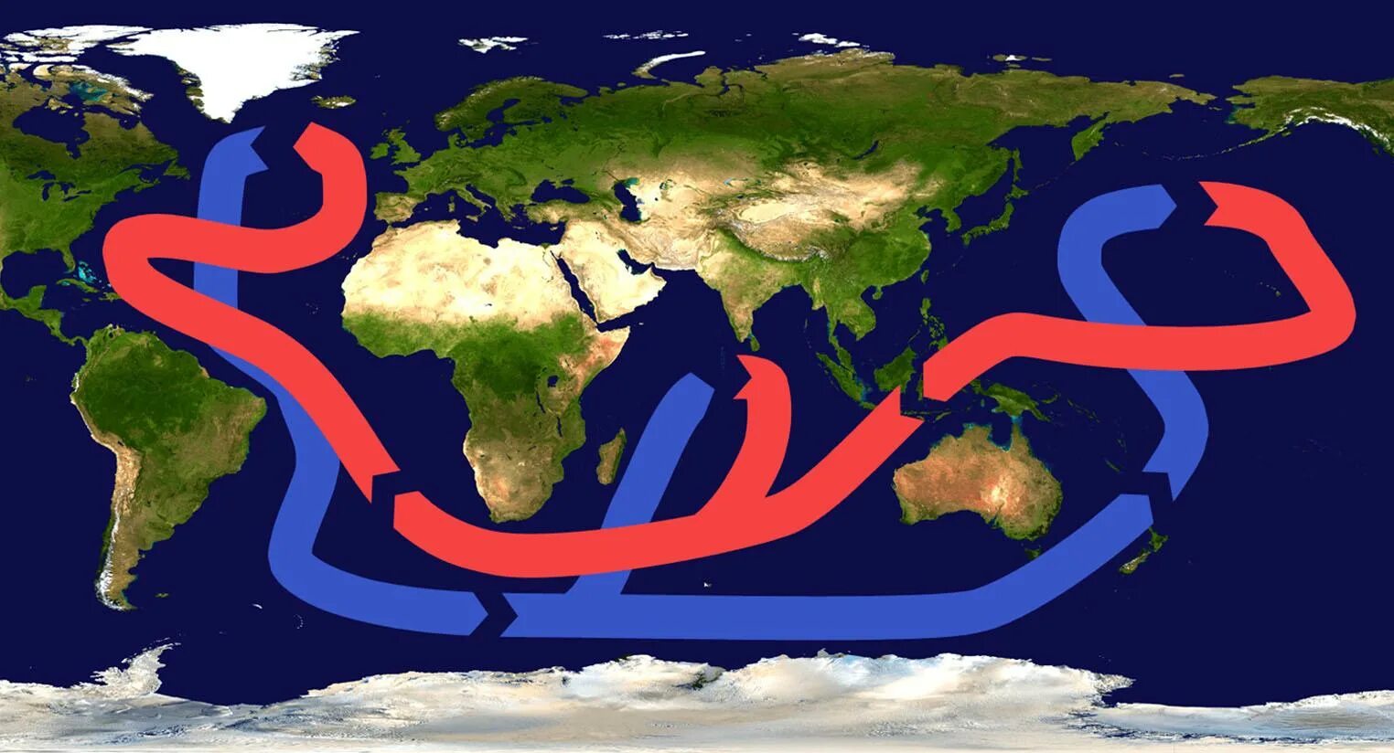 Гольфстрим течение. Течение Гольфстрим на карте мирового океана. Глобальная циркуляция океана. Причины изменений течений