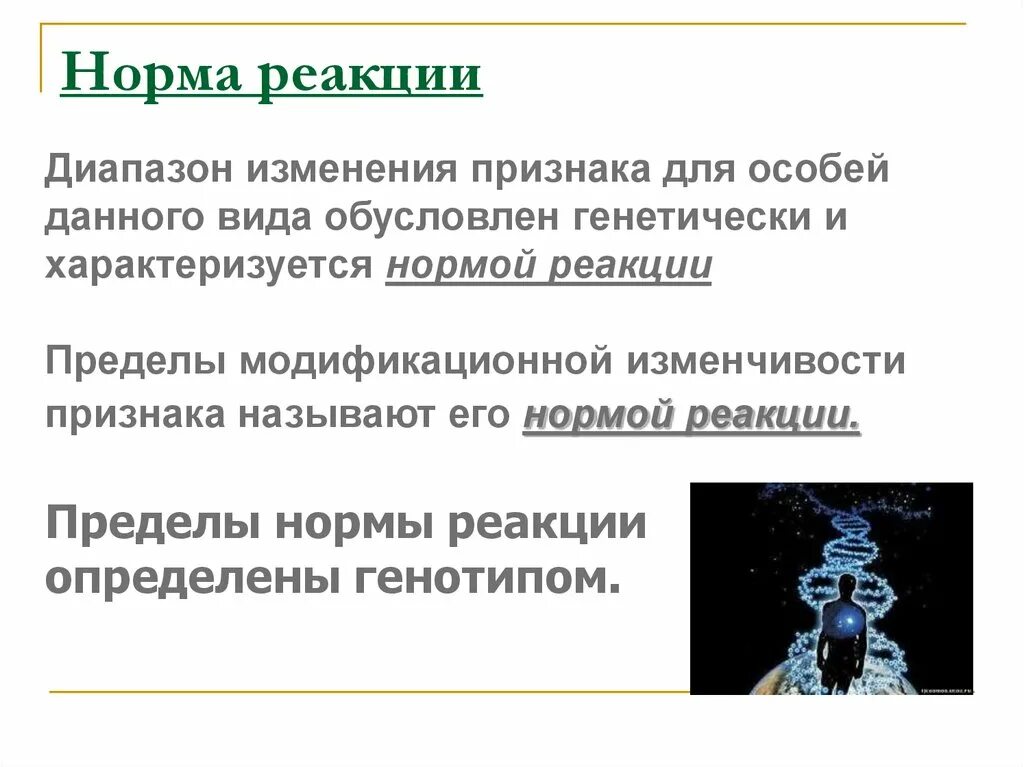 Признаки обусловленные генотипом. Норма реакции. Норма реакции и норма реакции признака. Обусловлена нормой реакции. Норма реакции презентация по генетике.