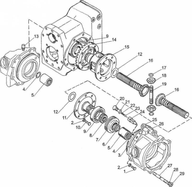 ведущий мост мтз 320 переднего моста. 220-2303030 дифференциал мтз-320 переднего моста в сборе бзтдиа. 4. задний мост трактора мтз 320. передний мост мтз 320.