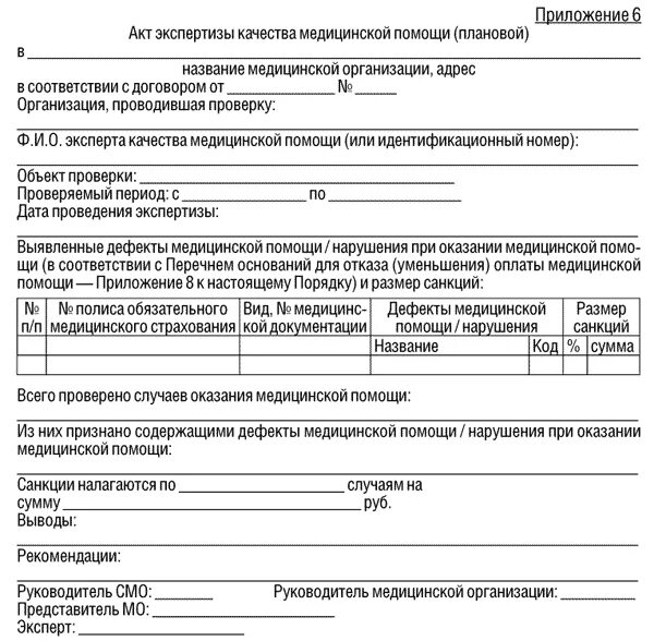 Карта контроля качества медицинской помощи. Карта контроля качества медицинской помощи
