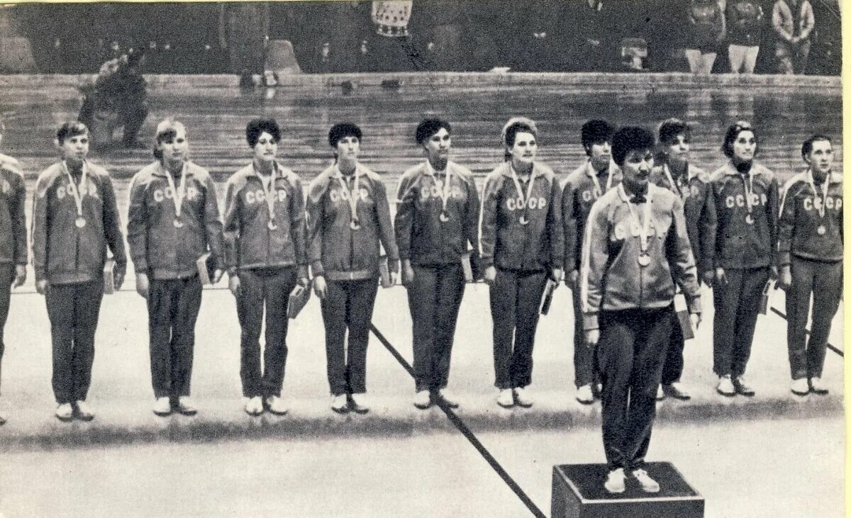 Волейбольная команда СССР на Олимпиаде в Мехико 1968г.