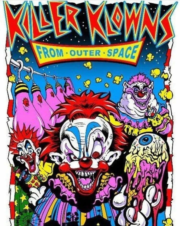 Killer from outer space. Клоуны-убийцы из космоса. Клоуны-убийцы из космоса плакат. Killer Klowns from Outer Space 1988. Лшддук сдщцт акщц щгееук ызфсу.