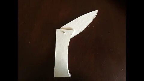 Как сделать из картона нож