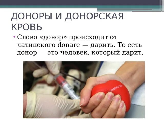 Есть ли слово кровь. Донор. Кто такой донор кратко. Донор это в биологии.