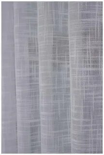 Короткий тюль лен