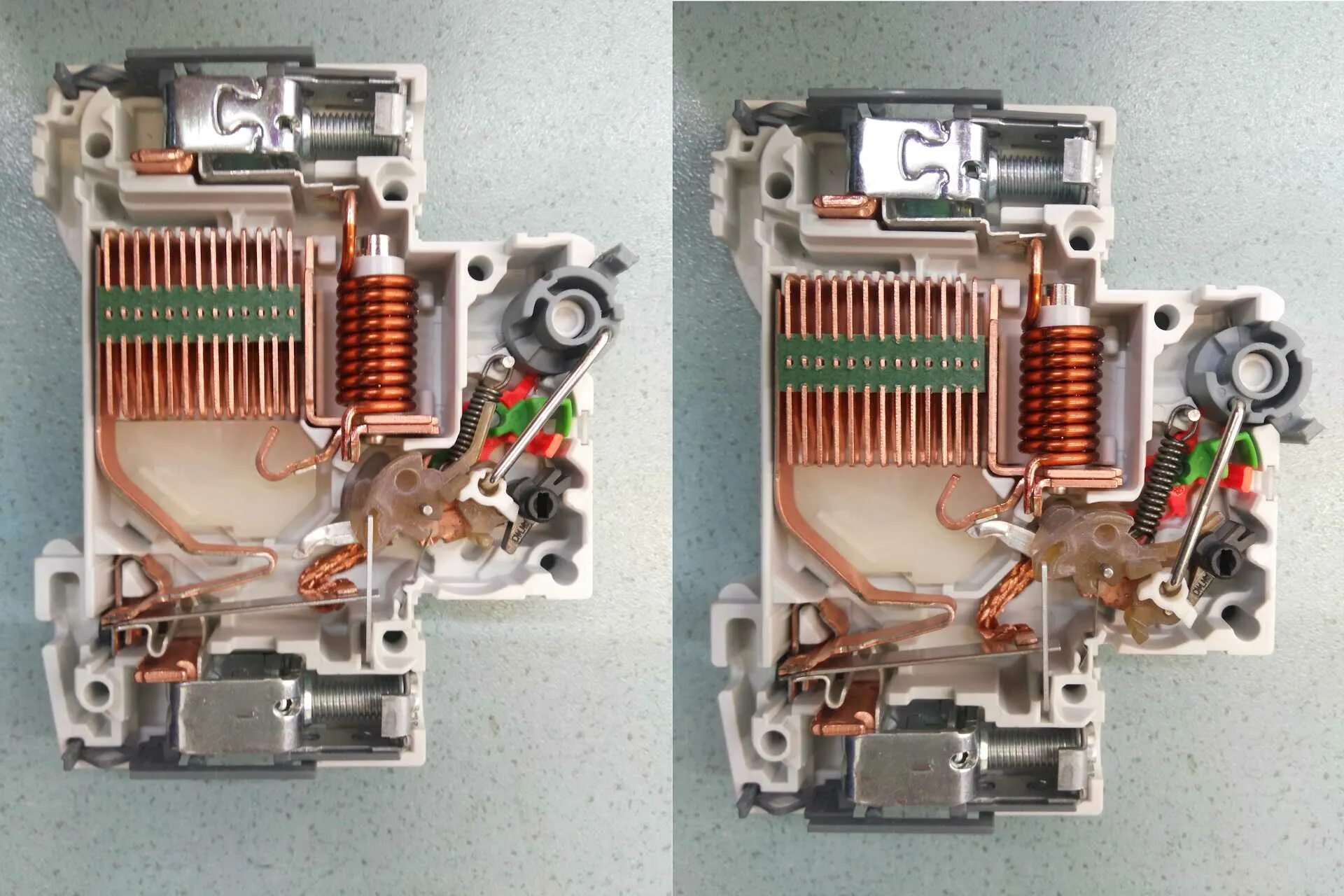 Неисправна автоматика. ABB автоматический выключатель в разрезе. Автоматический выключатель 6а устройство. Из чего состоит автоматический выключатель 16а. Электромагнитный расцепитель ап-50.