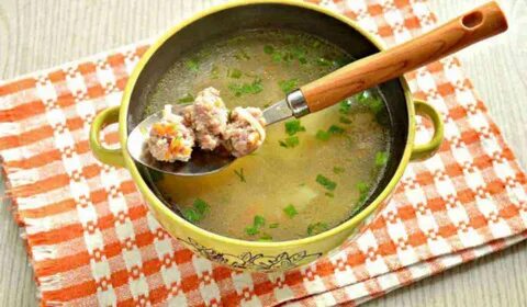 Лапша с фрикадельками рецепт