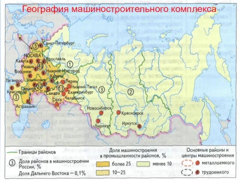 Центры машиностроения в России факторы размещения. География машиностроения. География размещения машиностроения. Основные отрасли машиностроительного комплекса. Районы производства машиностроения