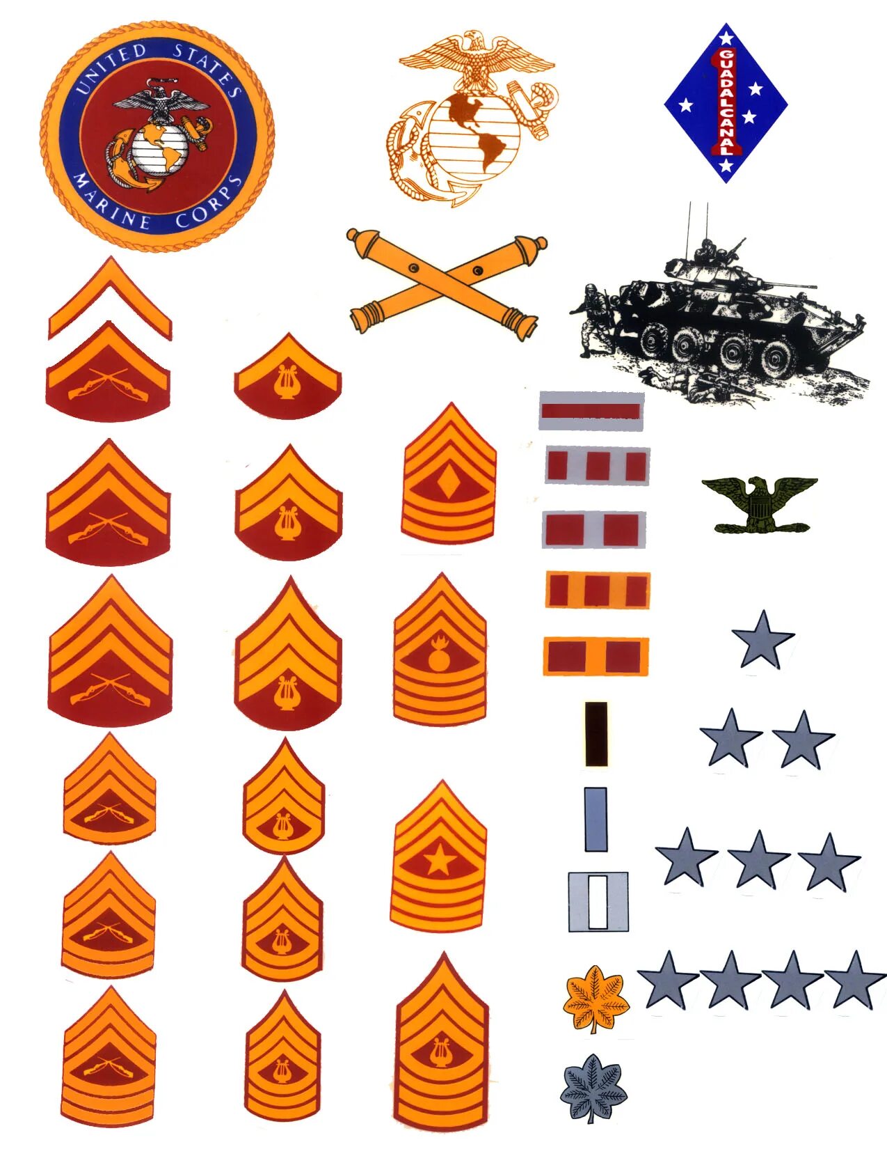 звания корпуса морской пехоты сша. ранг вектора. звания в армии сша морская пехота. звания армии сша и нарукавные нашивки. военные звания сша.