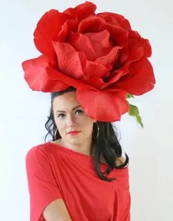 Шляпа цветок большая