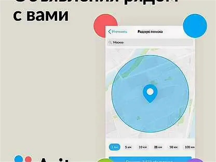 Радиус авито