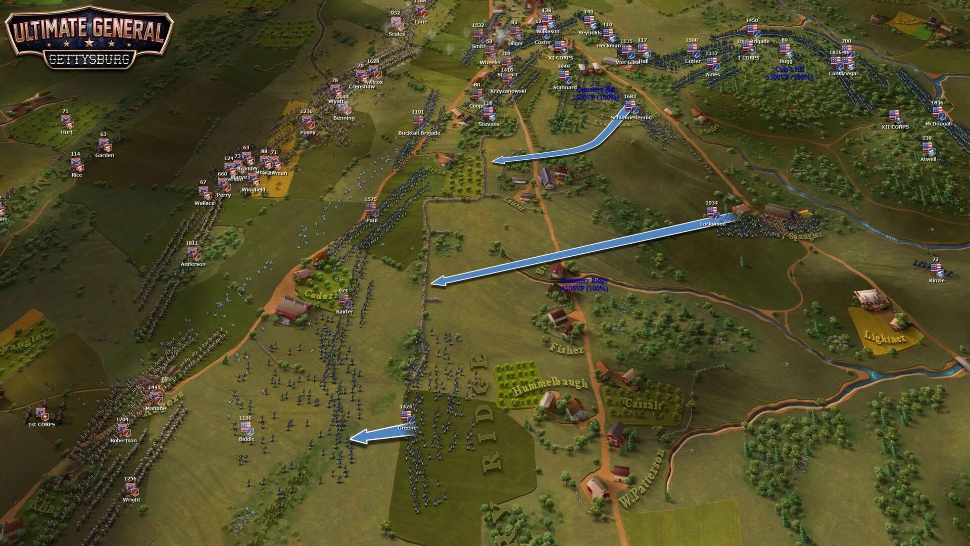 Ultimate games ru. Sid Meier s Gettysburg. Ultimate General: Gettysburg. Gettysburg Battle карт. Gettysburg видеоигра.