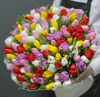 Букет из 101 тюльпана