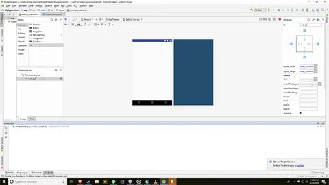 android layout - Why Is My UI Not Showing When I Drop Items Into It From The Edi