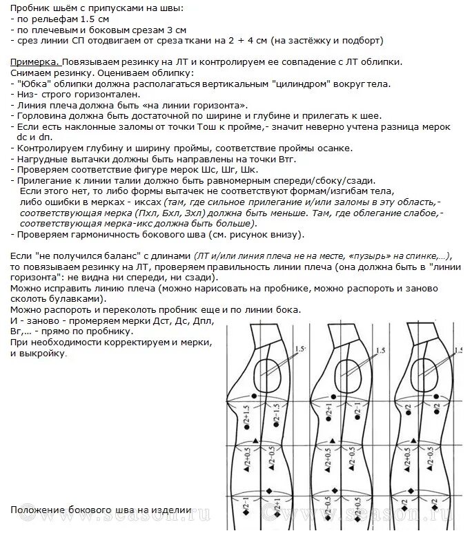 Правильное расположение боковых швов в изделии это Обработка боковых срезов юбки Студопедия